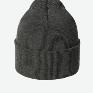 CANADA-MADE RECYCLED CUFFED BEANIE CHARCOAL GREY