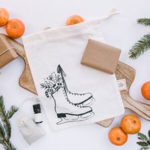 Your Green Kitchen Gift bag / Skate Holiday Gift bag / Reusable bag