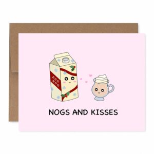 Angel + Hare Nogs and Kisses Greeting Card
