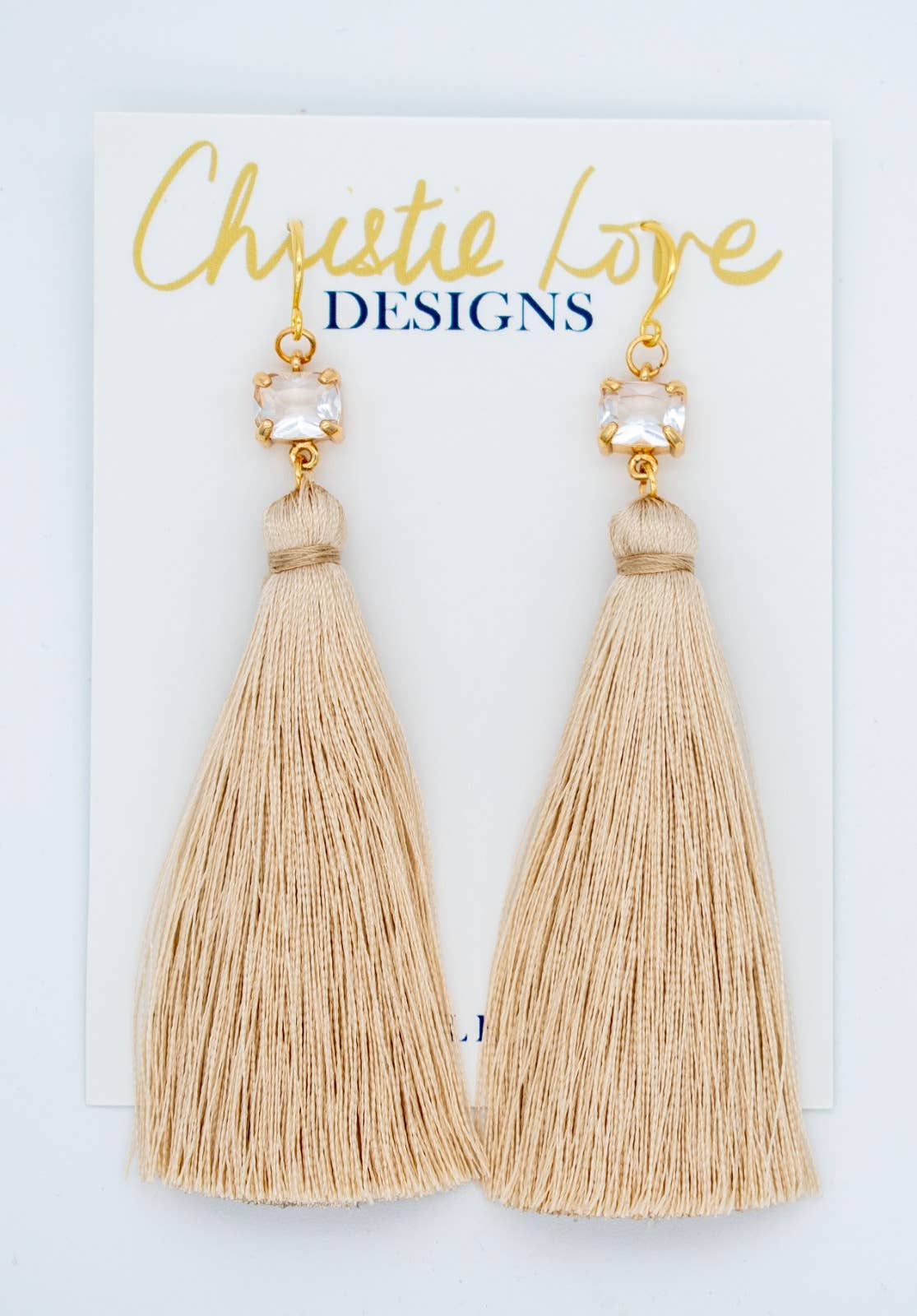 Love Leather - "Giselle" tassel statement earrings (Nickel Free)