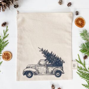 Your Green Kitchen Reusable bag / GIft Bag / Christmas truck