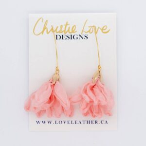 XLove Leather - “Vivienne”-Flower earrings-multiple colours (Nickel Free)