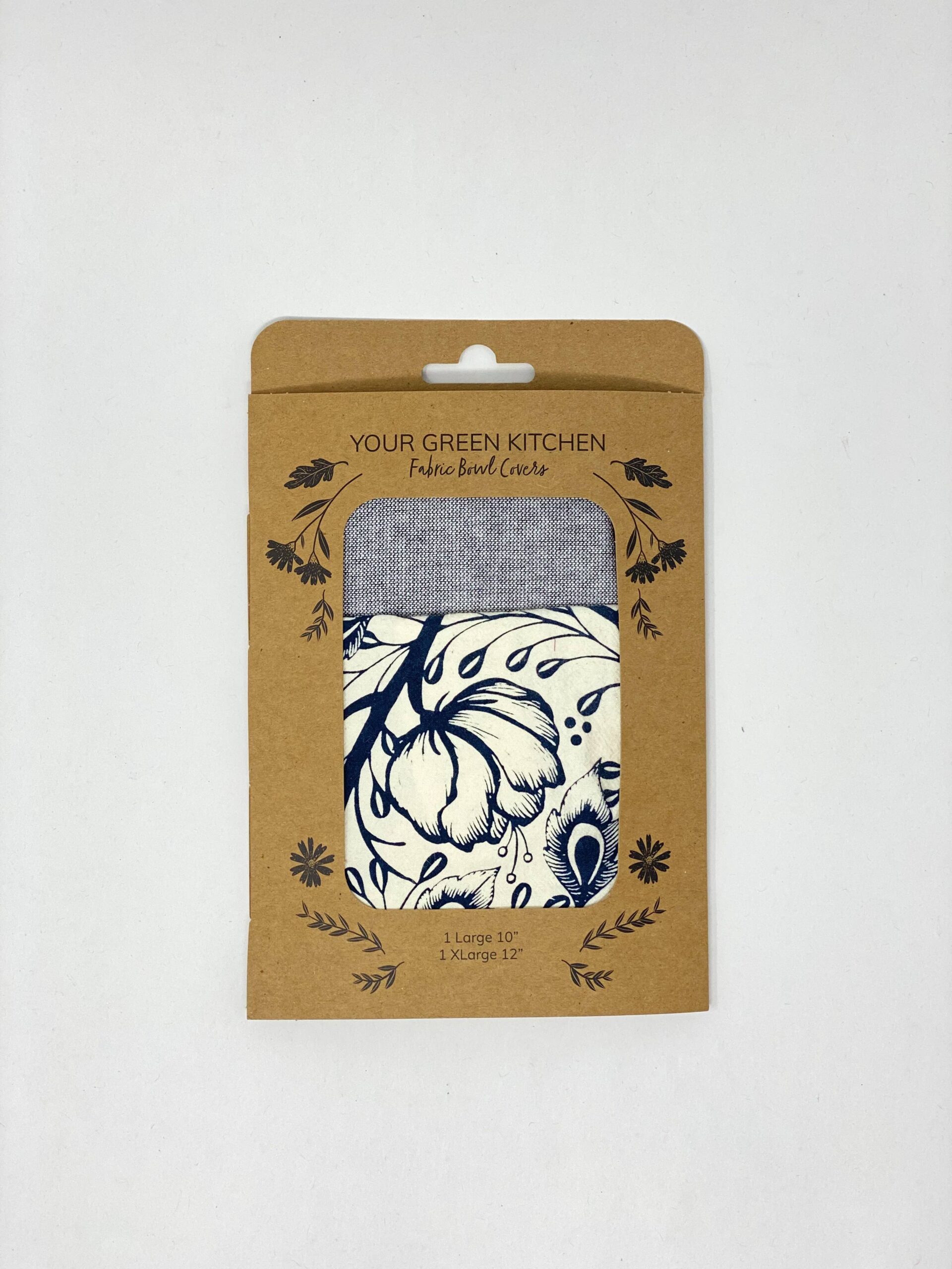 Your Green Kitchen BOWL COVERS Spring Flower Xl and Navy LG