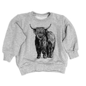 Portage and Main - Highland Cow Retrofit Sweatshirt