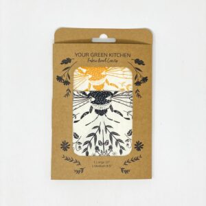 XYour Green Kitchen Bee Bowl covers PACKAGED/ Set of 2 /MED,LG