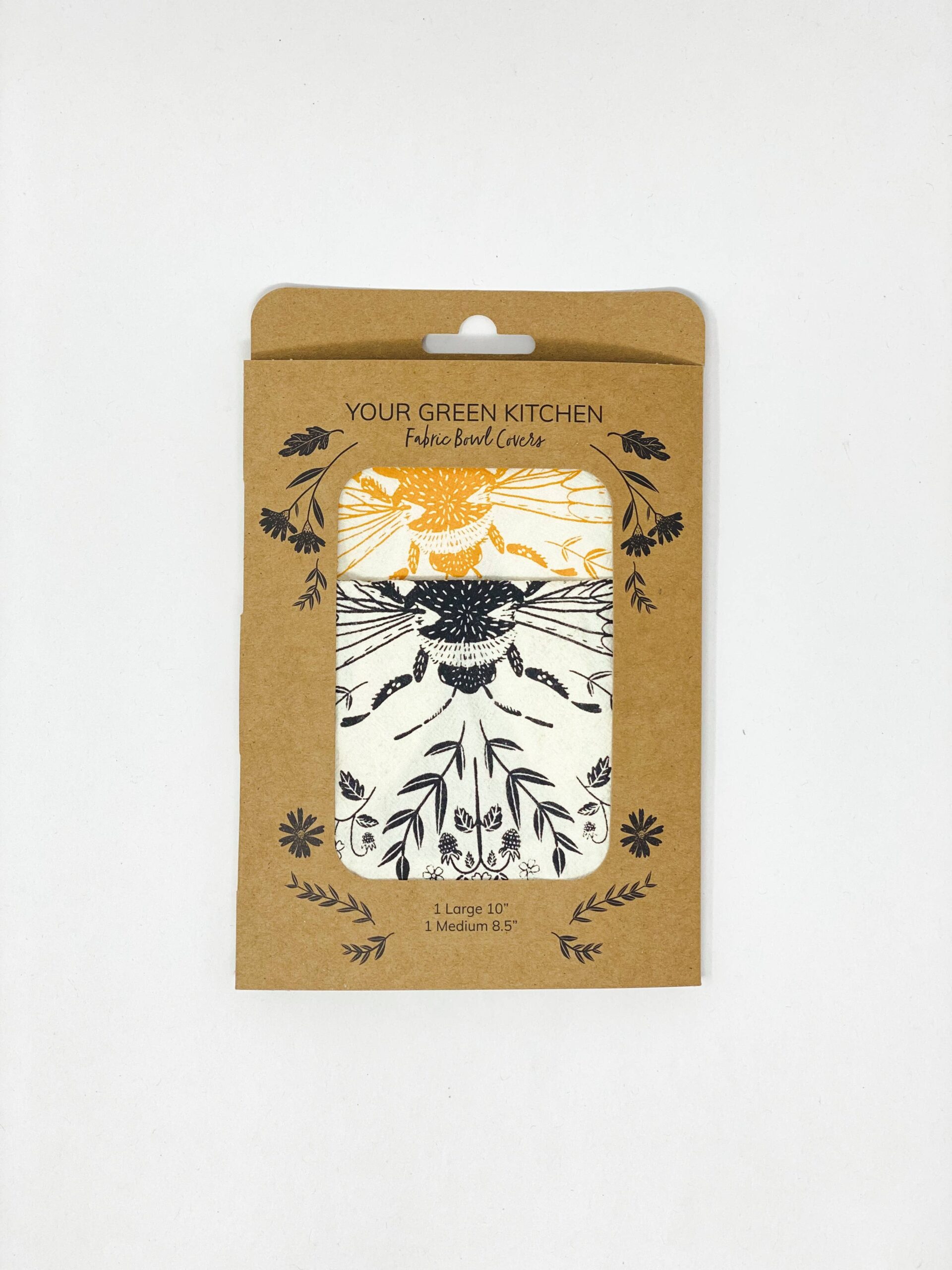 XYour Green Kitchen Bee Bowl covers PACKAGED/ Set of 2 /MED,LG