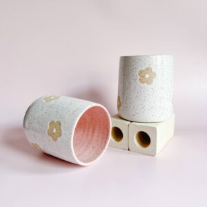 SarahBeePottery - Ceramic Flower Cup