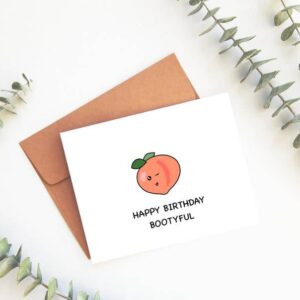 Angel + Hare - Happy Birthday Bootyful Greeting Card