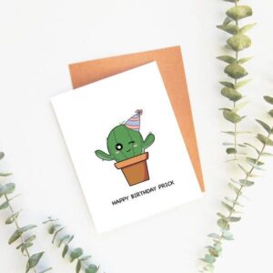 Angel + Hare - Happy Birthday Prick Greeting Card