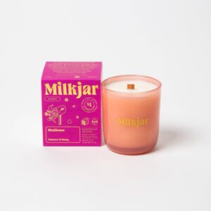 XMilk Jar Candle Co. - Wallflower 8 oz Elevated Candle