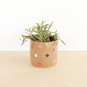 Nightshift Ceramics - Small Planter - Ditsy Floral
