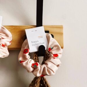 Freon Collective - Organic Cotton Hair Scrunchie - Strawberry