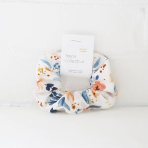 Freon Collective - Organic Cotton Hair Scrunchie - Fawn Florals