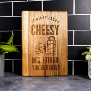 Genuine Gifting - Engraved Wood Board - I think you're grate