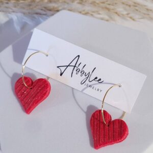 AbbyLee Jewelry Co. - Scarlet Love Hoops