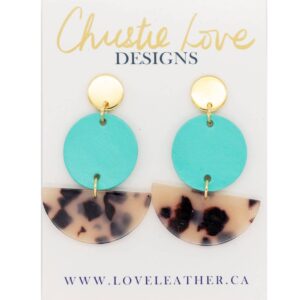 Love Leather - “Annette”- Various colours & Tortoise shell- Hypoallergenic