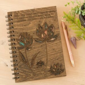 Topaz & Pine - Journal Notebook - Like a Lotus Flower