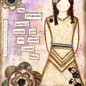 Fearless hART - 002-80 She Promised Herself Art Cards