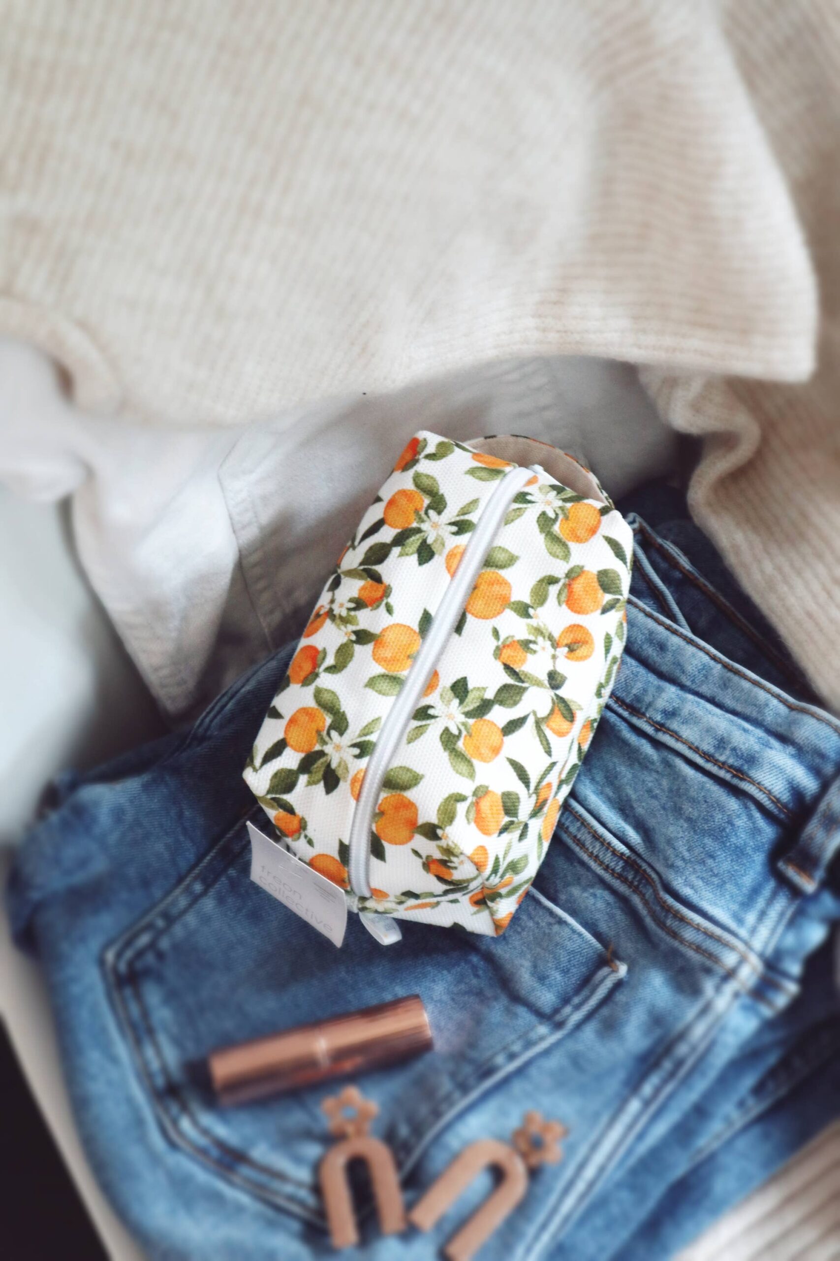Freon Collective - Mini Makeup Bag - Clementine